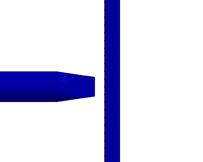 Simulation de calcul d'impact CEDETI INGENIERIE