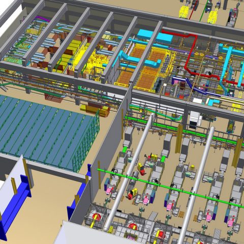 Implantation de lignes d’emballages complètes – machines, convoyeurs, structures