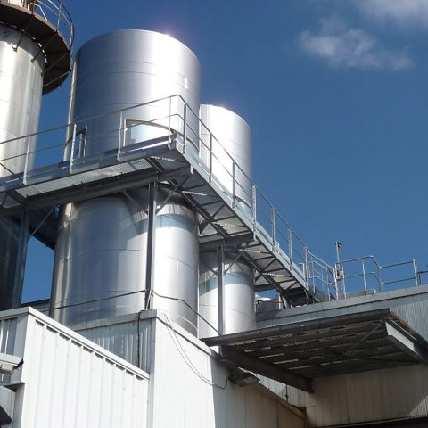 Passerelles d’accès silos de stockage – industrie agro-alimentaire