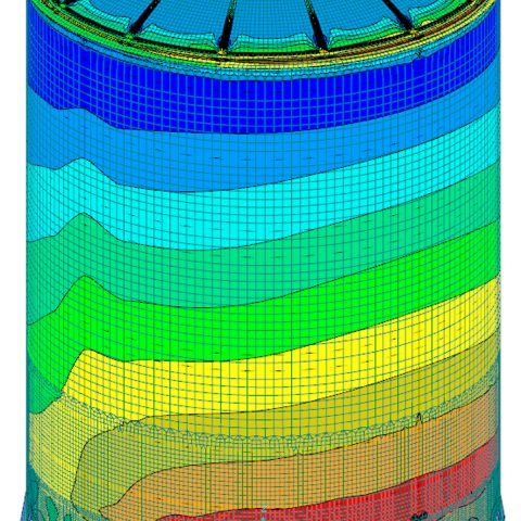 Dimensionnement au séisme d’une cuve de stockage – industrie chimique