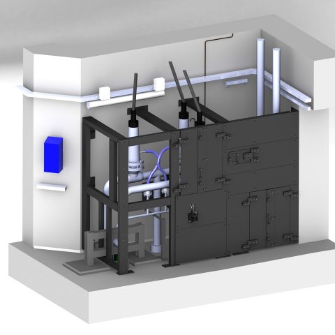 Protection biologique de vannes et tuyauteries en centrale nucléaire