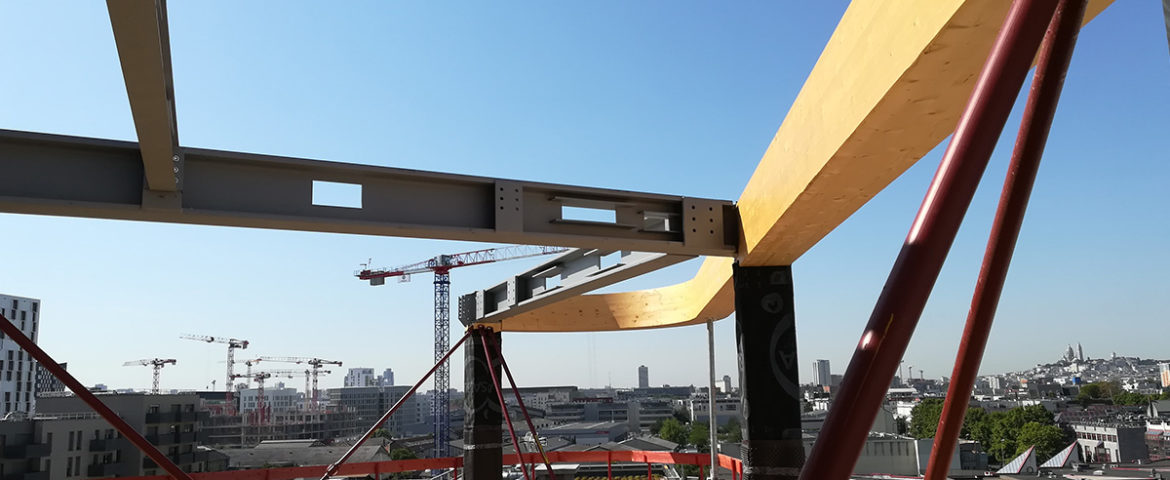 BNP Curve à Paris – Bâtiment tertiaire R+7 – Etude EXE des planchers métalliques